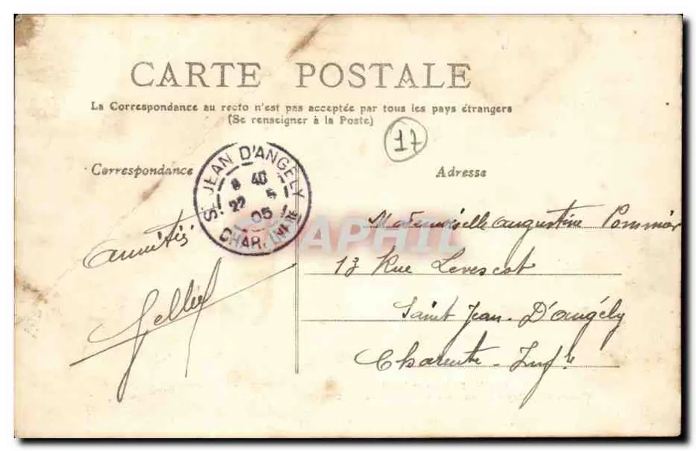 ROCHEFORT-sur-MER — Cours Roy-Bry - Infanterie Kolonial auf Übung — unbekannter Verlag - Rückseite