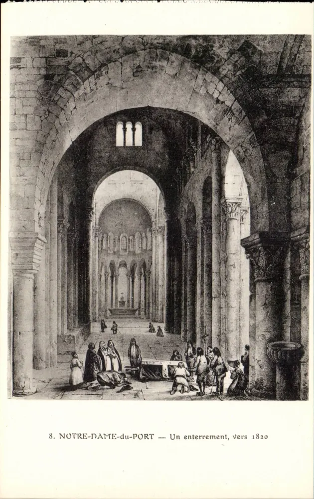 NOTRE-DAME-du-PORT — Eine Beerdigung, um 1820 - Vorderseite