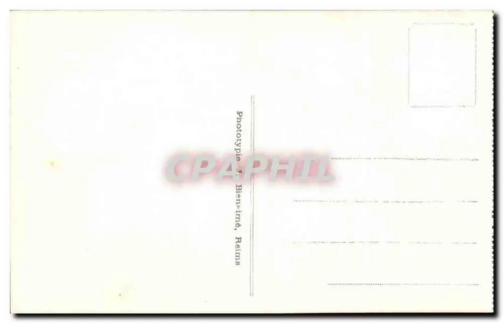 Notre-Dame-du-Port — L'Abside — Tab. antien — Fototipia J. Biens-imé, Reims - Verso