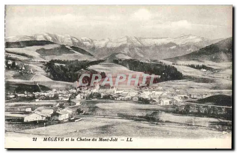 Mégève und die Kette des Mont-Jollet — LL - Vorderseite