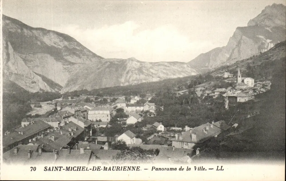 Saint-Michel-de-Maurienne — Panorama der Stadt — LL - Vorderseite