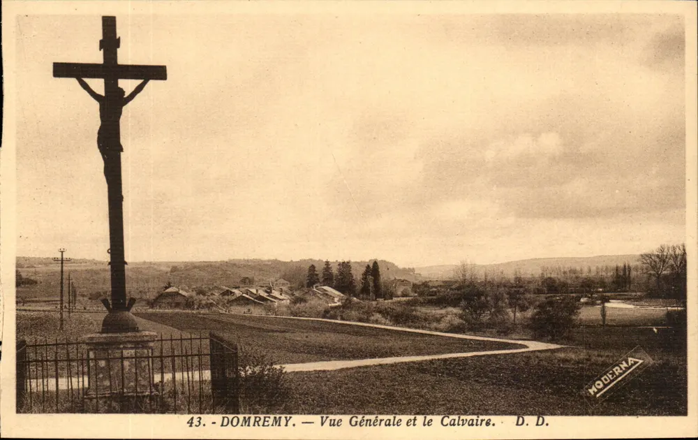 Domremy — Allgemeiner Blick und das Kreuzweg — D.D. — Moderna - Vorderseite