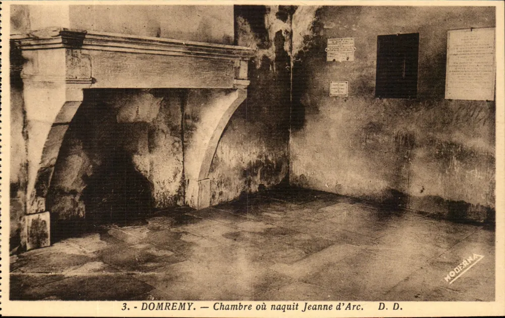 Domrémy — Zimmer, in dem Jeanne d'Arc geboren wurde — Phototype Daniel Delbey, Mirecourt - Vorderseite