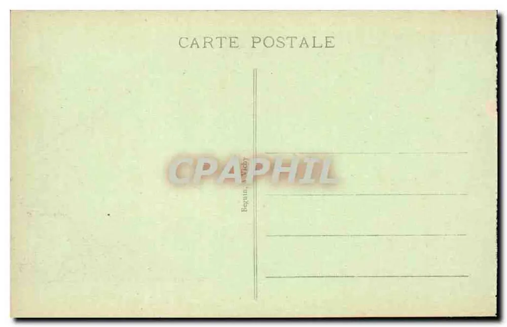 Moulins - Praça d'Allier — coluna monumental e catedral — Idsal, n° 1733 - Verso