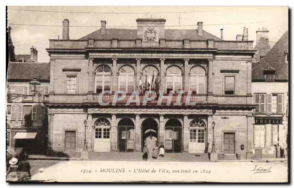Moulin - Das Rathaus, erbaut 1829 — Ideal, Nr. 1734 - Vorderseite