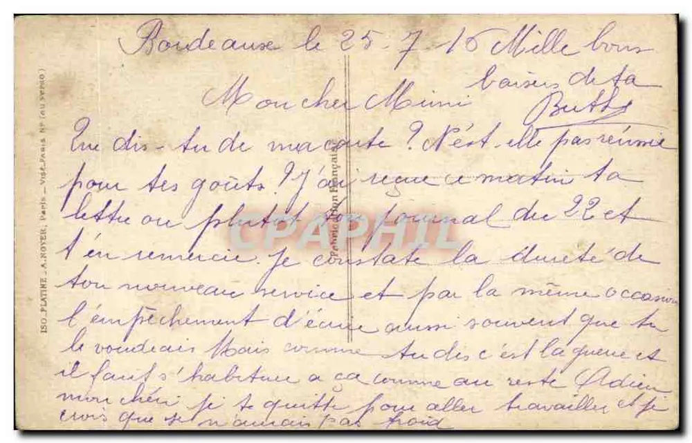 Kleine Köchin — Saat des Kochs — Patriotic 1150 - Rückseite