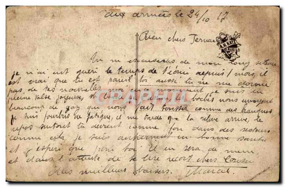 Le Bon Filon — quadrinho humorístico — A.H. Katz, n° 2121 - Verso