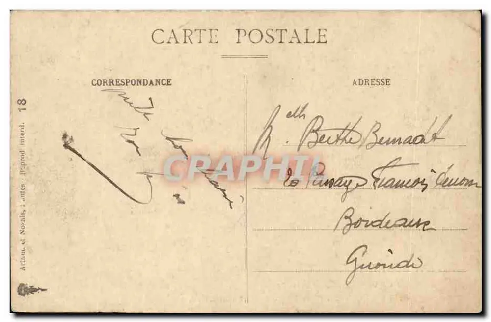 Die französische Marine — Die Sanitätsstelle — Art Nouveau, n°18 - Rückseite
