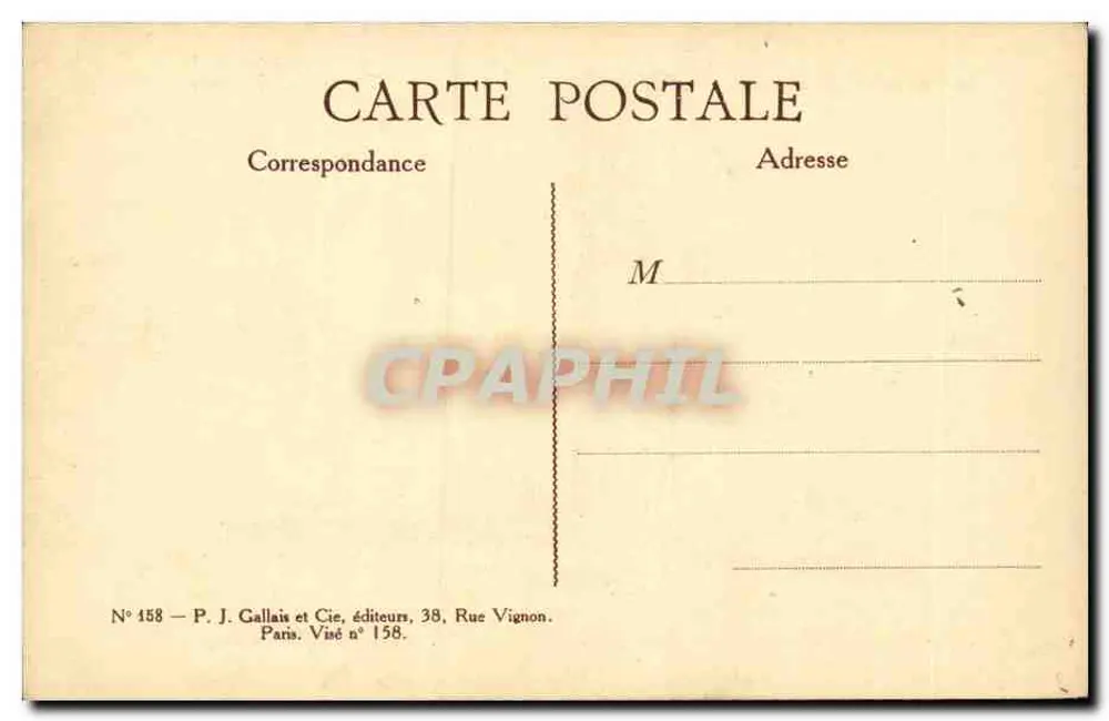 Mutter und Kind — Abschied vom Dienstleister — P. J. Gallais et Cie, Paris - Rückseite