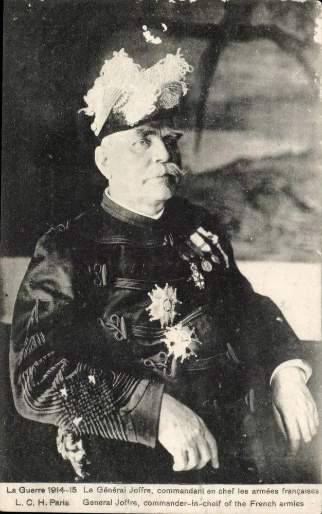 General Joffre — Oberkommandant der französischen Armee — L. C. H. Paris - Vorderseite