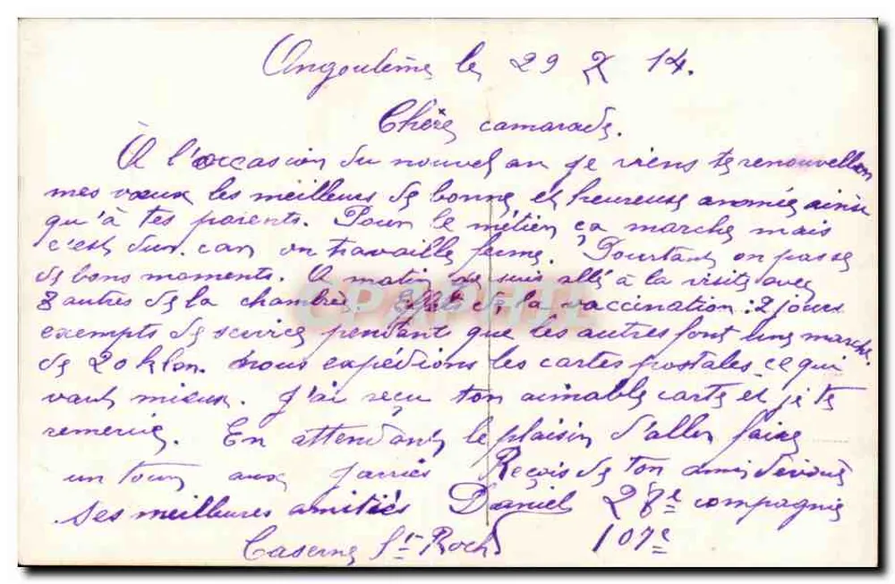 Soldado em uniforme — com arranjo — editor Mug, n° 323 - Verso