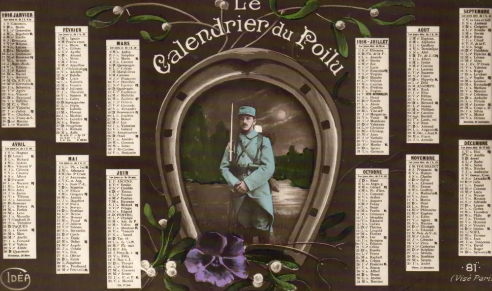 Der Soldatenkalender — 1916 — Idéa — Visé Paris - Vorderseite