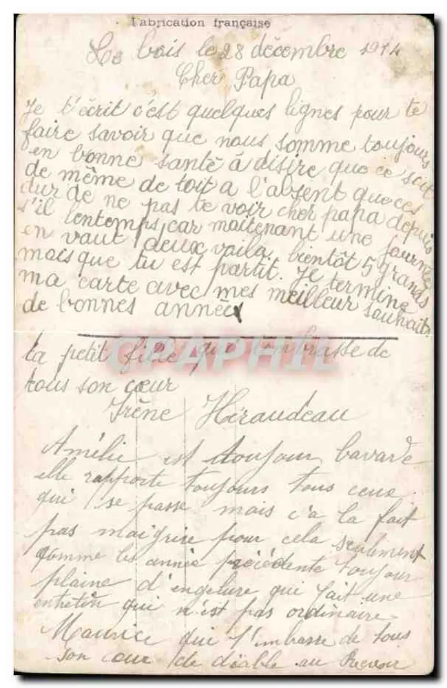 Dziewczyna w modlitwie — All'absent — Glorio 75, wydawca M. Boulanger - Rewers