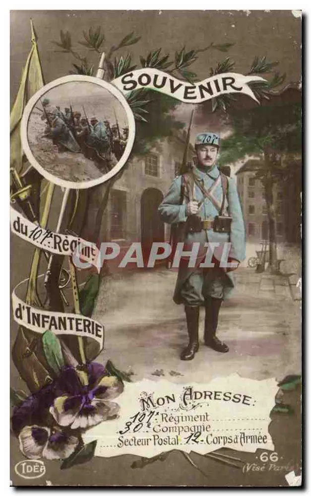 Soldat des 10. Infanterieregiments — Erinnerung — IDÉR, n°66 - Vorderseite