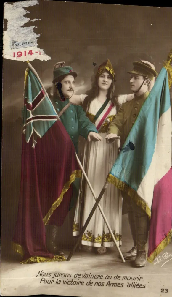 Soldados aliados e Marianne — La Pen, n°23 - Frente