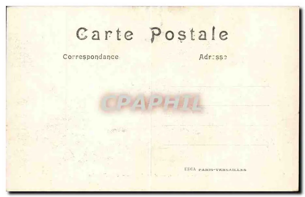 Königlicher Park von Antwerpen — Nach dem Durchflug eines Zeppelins — Edition I.L. - Rückseite