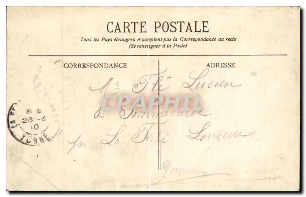 Montargis — Radfahrer des 82. Linienregiments — C.F.M. n°66 - Rückseite