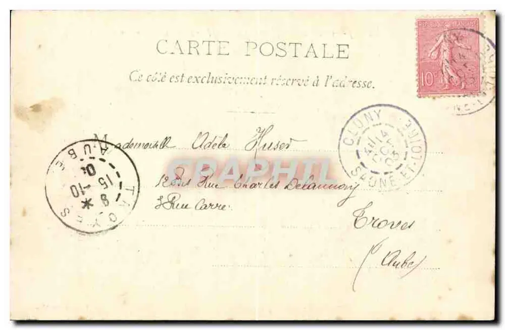 Cluny — École Nationale des Arts et Métiers — Trauerfeier für das alte Kleid — Promotion 1900-1903 - Rückseite