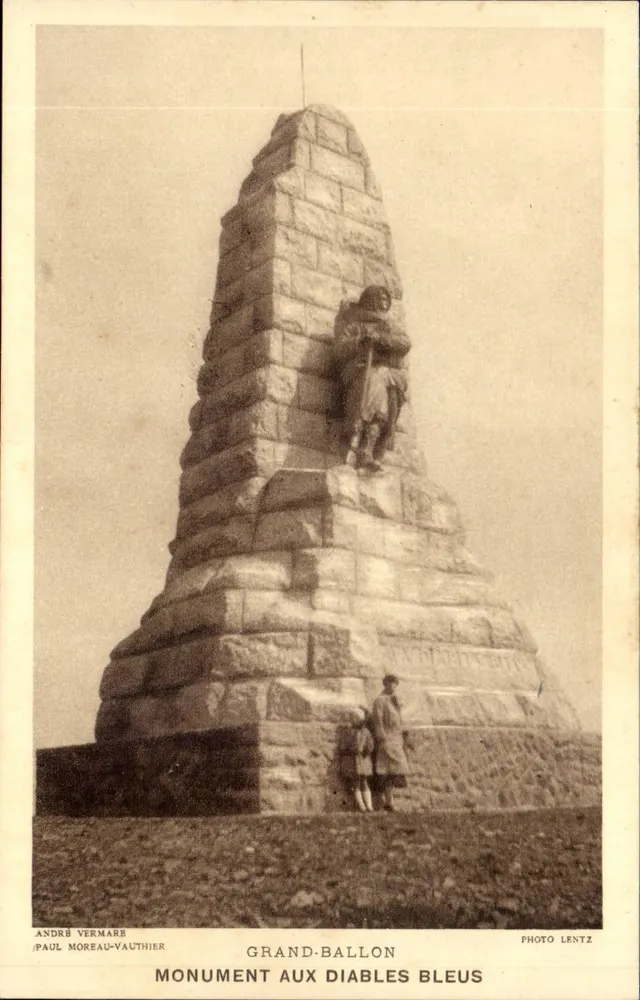 Grand-Ballon — Denkmal für die Blauen Teufel — Foto Lentz - Vorderseite