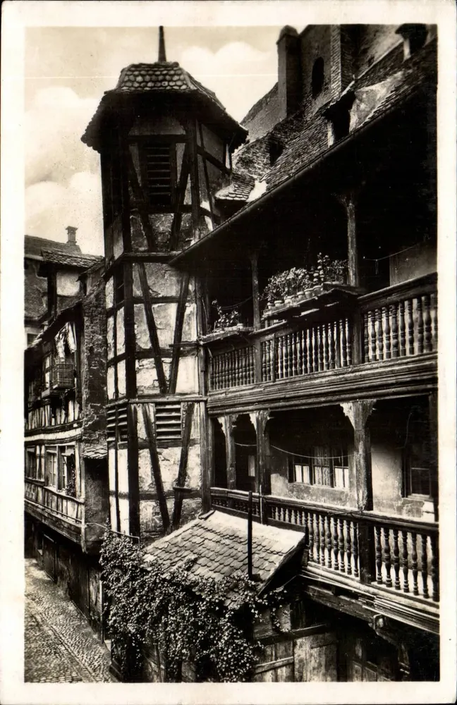 Estrasburgo — Cour do Corvo — Editor Félix Lüib - Frente