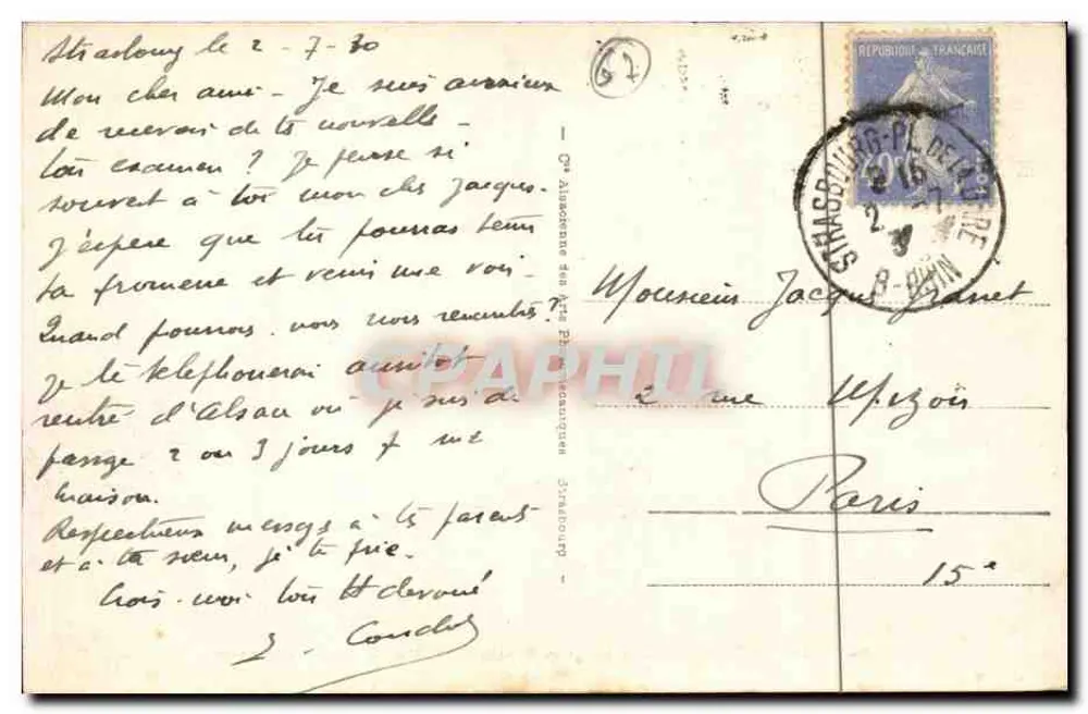 Strasbourg — Die evangelische Kirche St-Paul und die Kathedrale - Rückseite
