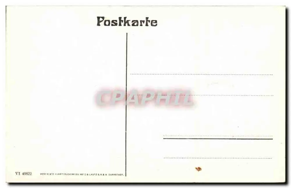 Estrasburgo i. E. — Ninho de Cegonhas — Concessão da Imprensa Artística Metz & Lautz - Verso