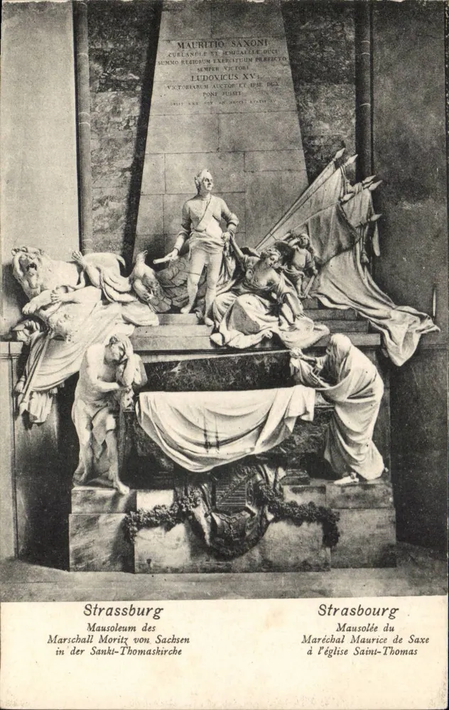Mausoléu do Maréschal Maurice de Saxe — Igreja de São Tiago — Strasbourg - Frente