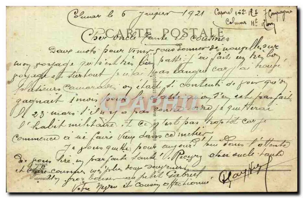 Colmar - Bairro das Villas — editor não identificado, n° de série 81 - Verso