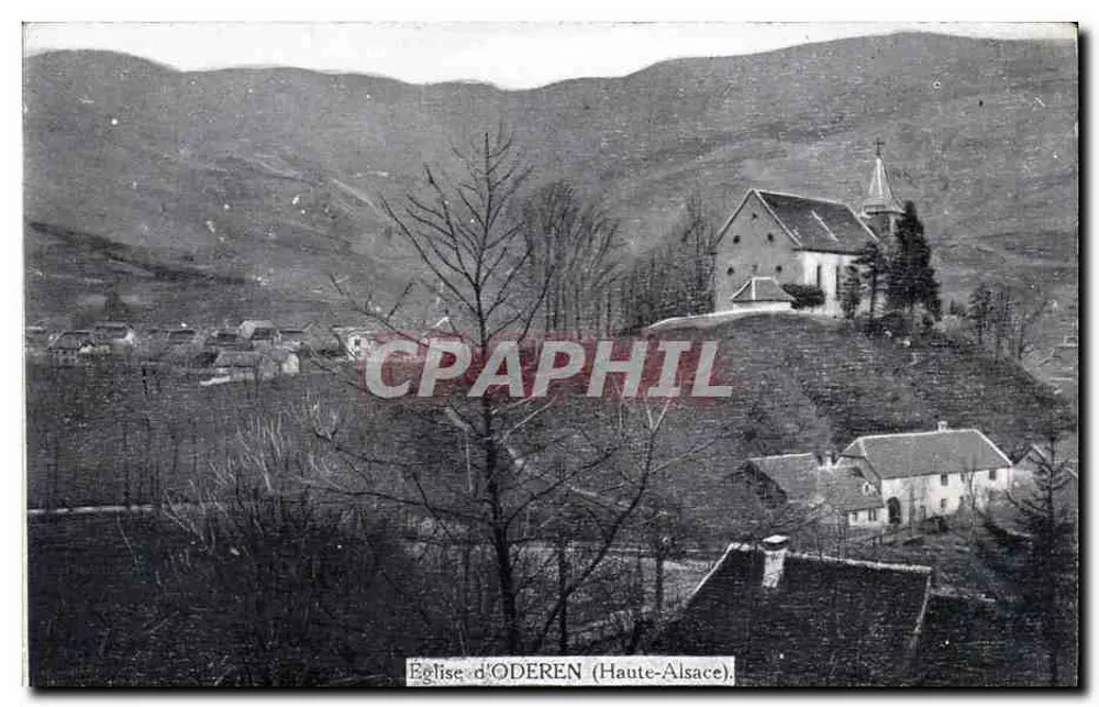 Igreja de Oderen (Alta Alsácia) — vista panorâmica — editor C.P.I. Paris, n°102 - Frente
