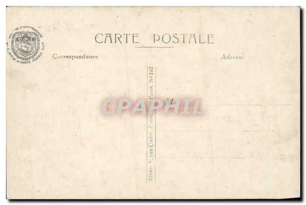 Igreja de Oderen (Alta Alsácia) — vista panorâmica — editor C.P.I. Paris, n°102 - Verso