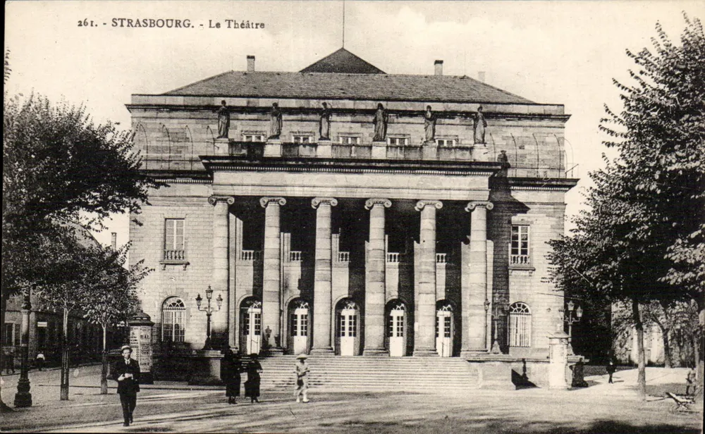 Strasbourg — O Teatro — editor 'Cartes "La Cigogne"' n°261 - Frente