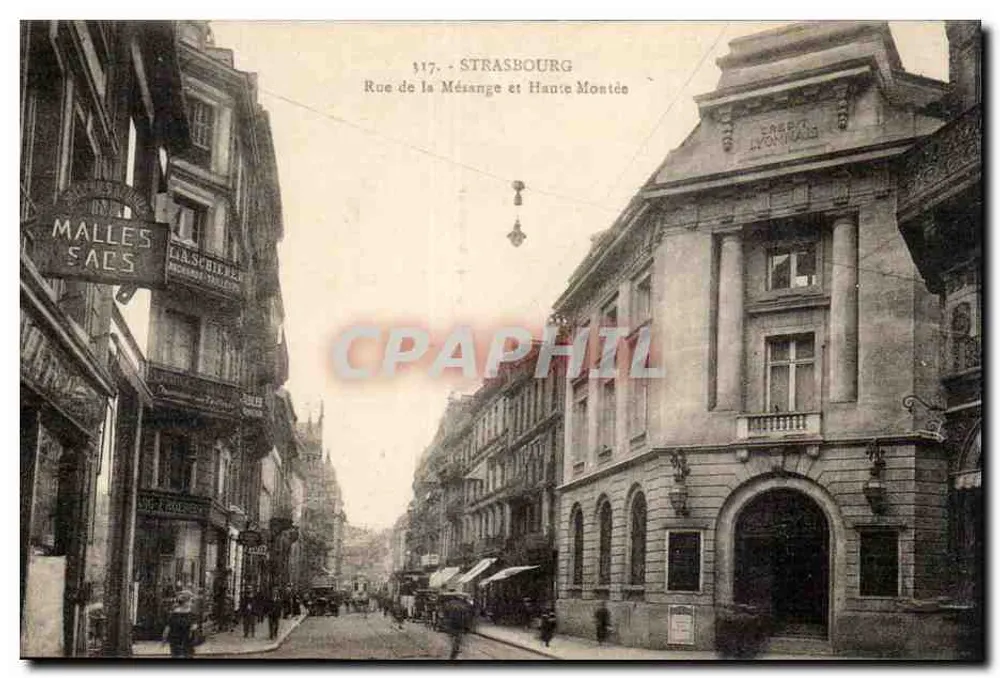 Strasbourg — Rue de la Mésange und Haute Montée — Unbekannter Verleger, Nr. 117 - Vorderseite