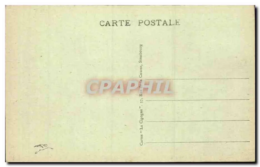 Strasbourg — Rue de la Mésange und Haute Montée — Unbekannter Verleger, Nr. 117 - Rückseite