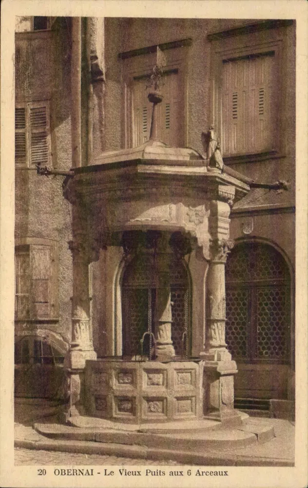 OBERNAI - Der alte Brunnen mit sechs Bögen — n° 20 - Vorderseite