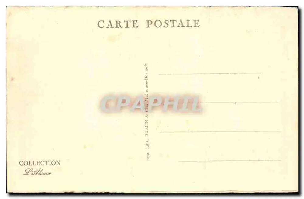 Strasbourg — A Pequena Veneza — editor Baun & Cie, n° 2455 - Verso