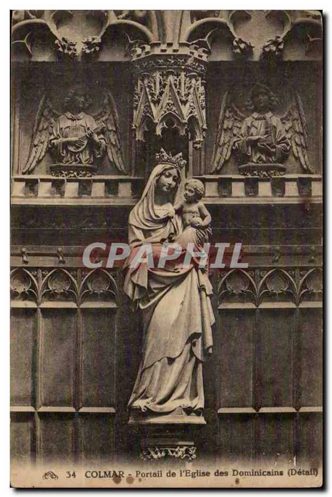 Colmar - Portal der Dominikanerkirche (Detail) - Vorderseite