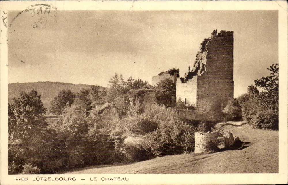 Lützelbourg — O Castelo — Editor Braun & Cie, n° 2208 - Frente