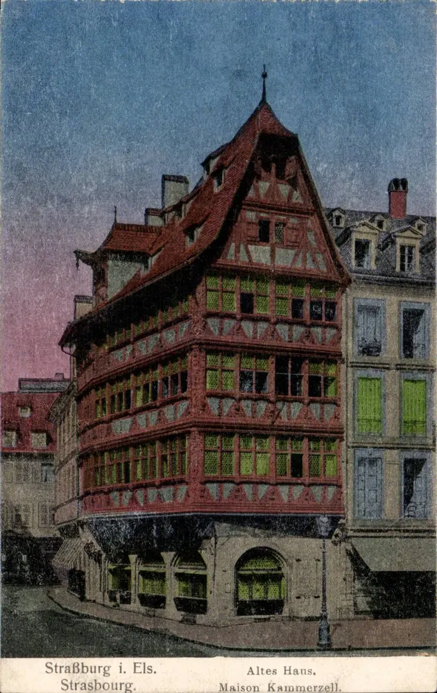 Strasbourg i. Els. — Casa Kammerzell — Karl Braun & Co., Berlin - Frente