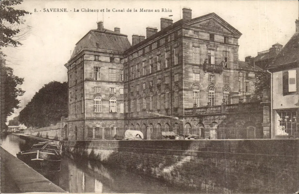 Saverne - Das Schloss und der Kanal der Marne zum Rhein — Verlag Bergeret, Nr. 8 - Vorderseite
