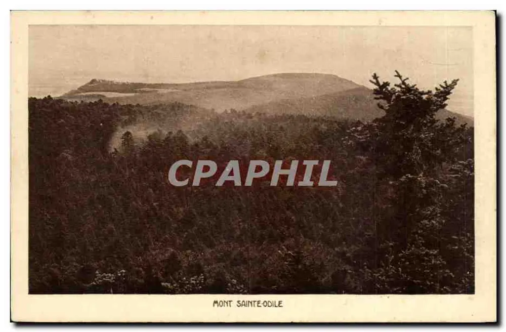 Monte Sainte-Odile — vista panorâmica — Brain & Cie, Imp. & Ed. Dornach, H.-Rhén. - Frente