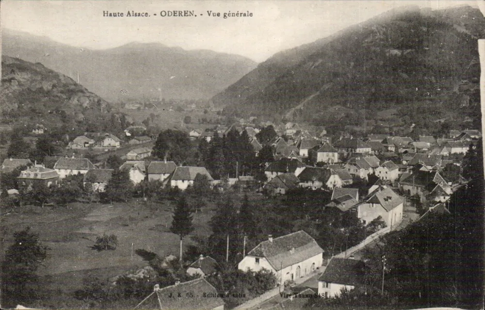 Oderen — Vista geral — J. K. 68, Edições Thaun - Frente
