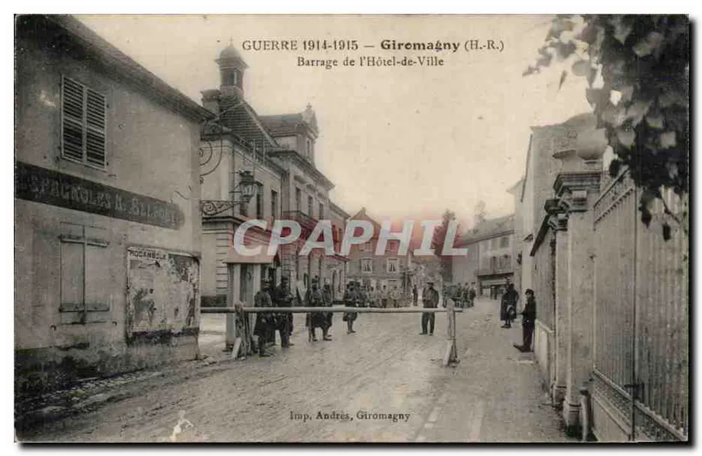 Krieg 1914-1915 — Giromagny (H.-R.) — Barrage de l'Hôtel-de-Ville - Vorderseite