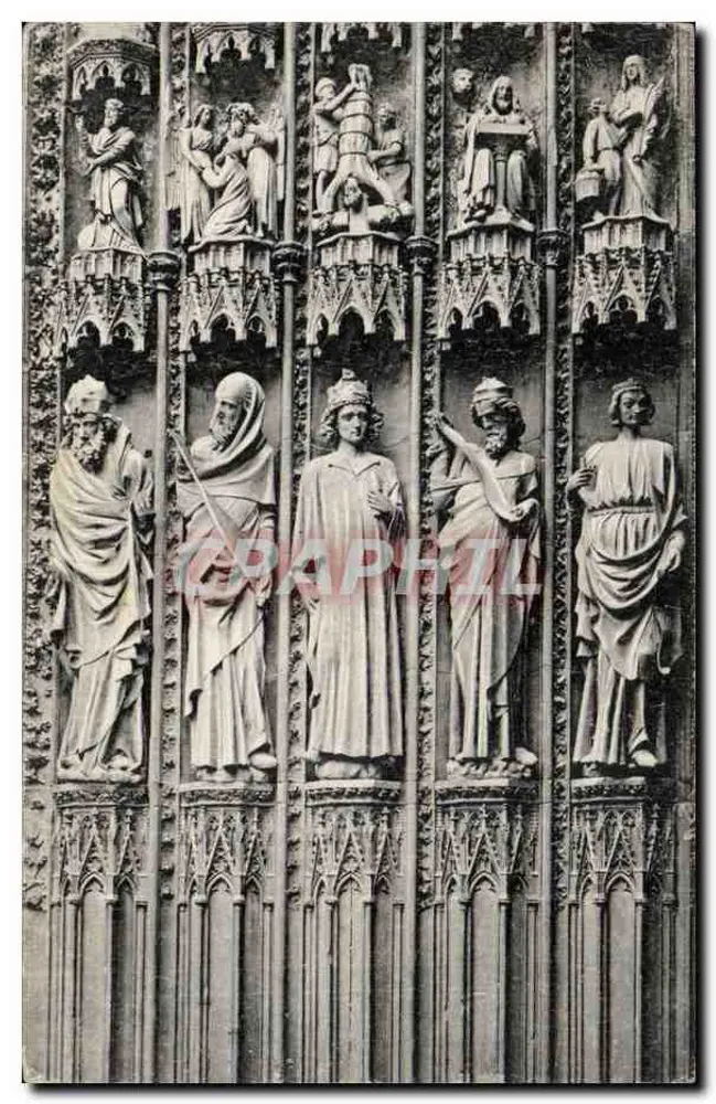 Strasbourg — Statuen des Großen Portals — Universal Postal Union - Vorderseite