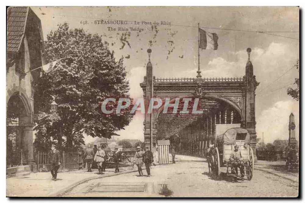Straßburg — Die Rheinbrücke — n° 658 - Vorderseite