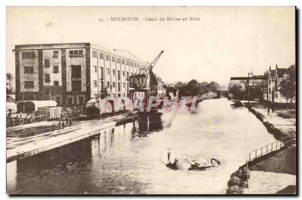 Mulhouse — Canal du Rhône au Rhin — Graphil, n°19 - Vorderseite