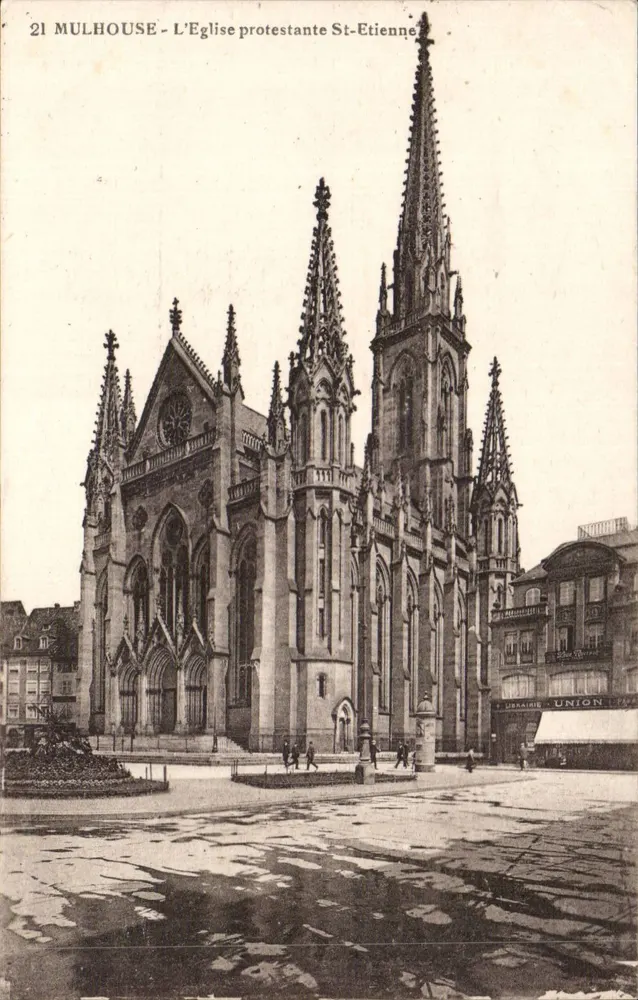 Mulhouse - A Igreja Protestante São Etienne — editor: Librairie Union - Frente