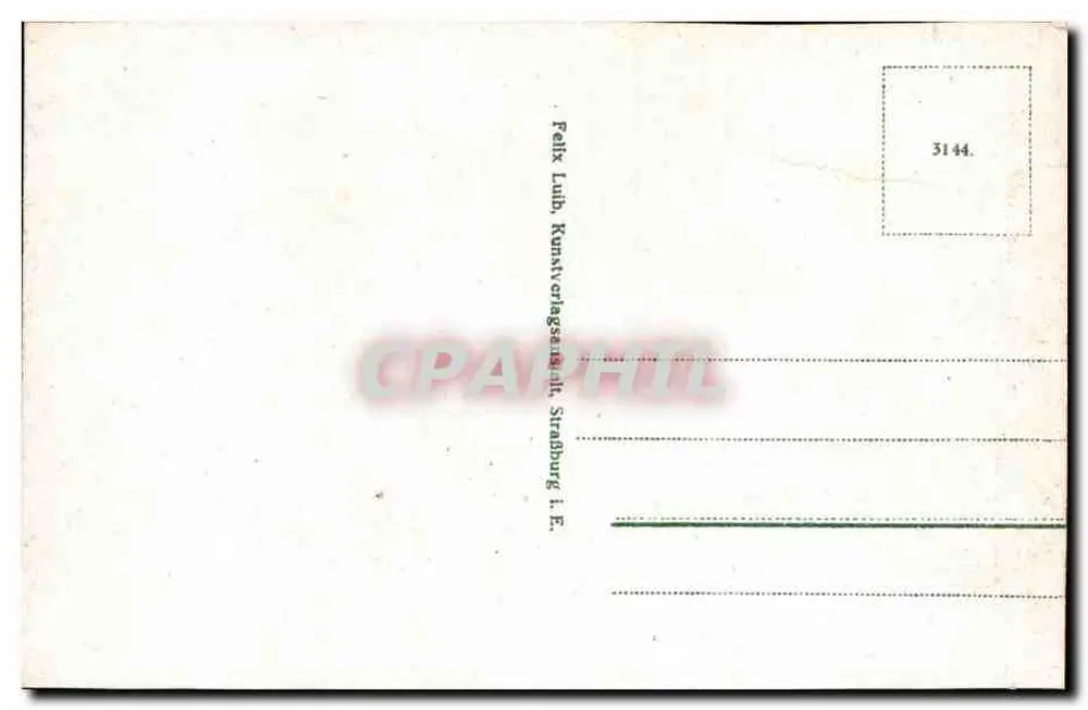 Estrasburgo i. E. Münster — Catedral Nossa Senhora — editor Felix Lubb, n° 3144 - Verso