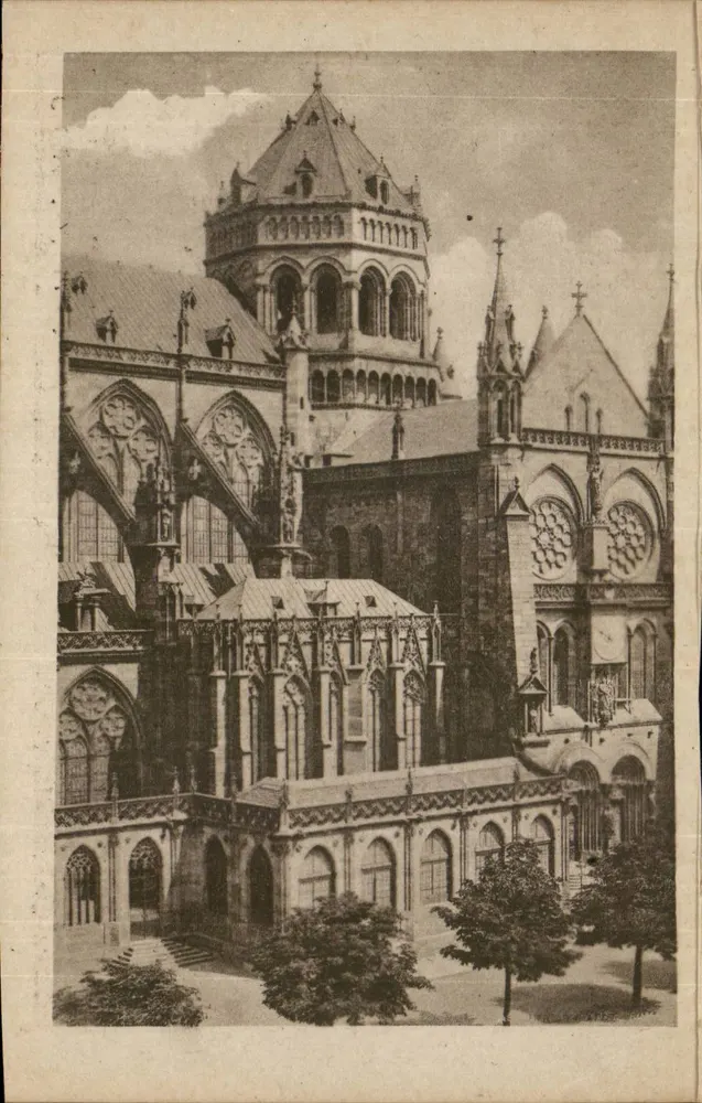 Strasbourg-Kathedrale — Romanischer Teil — Verlag Maison d'Art alsacien, Strasbourg, rue Guillaume Dore - Vorderseite
