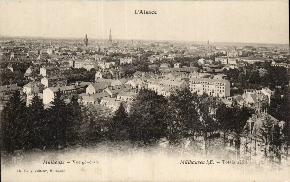 Mulhouse — Vista geral — Ch. Baby, editor, Mulhouse - Frente