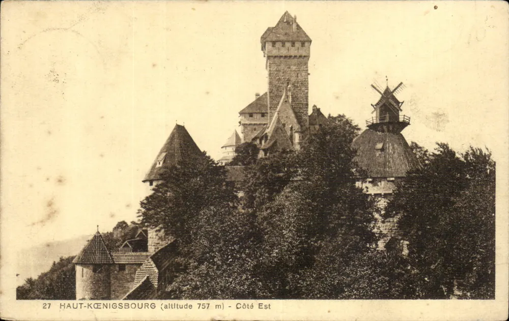 Haut-Kœnigsbourg — vista da est — Edizione speciale del castello - Recto
